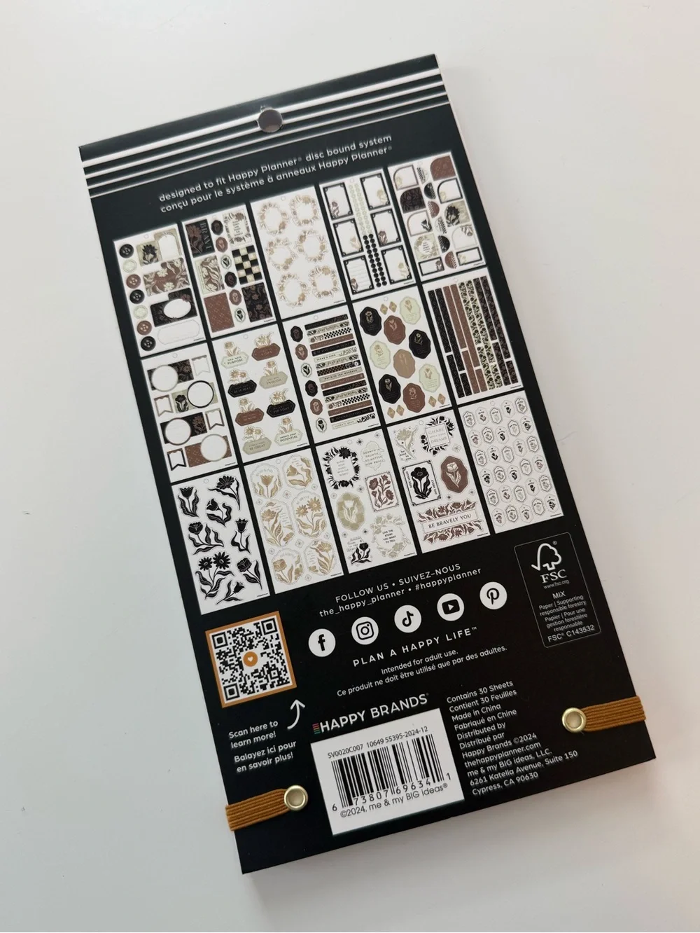 Happy Planner Krafts Floral Sticker Book
